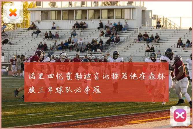 诺里回忆霍勒迪言论称若他在森林狼三年球队必夺冠